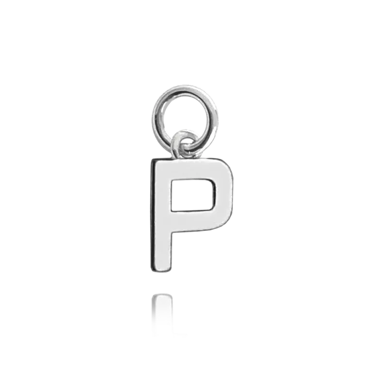 MINET Stříbrný přívěs drobné písmeno "P" JMAS900PSP00