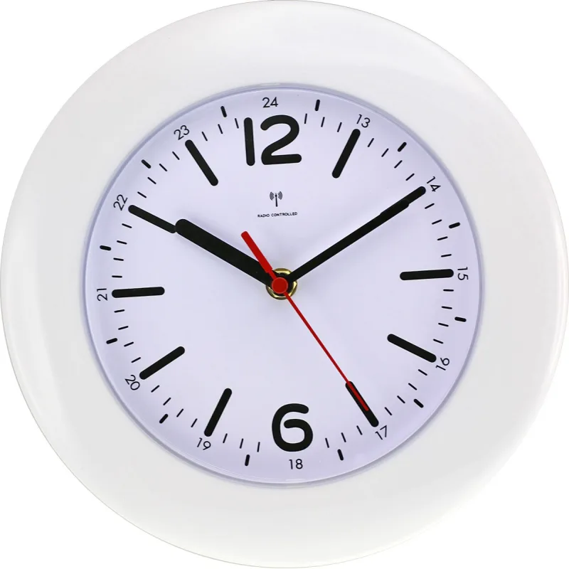 MPM Bílé rádiem řízené hodiny MPM E01.2953.00.I
