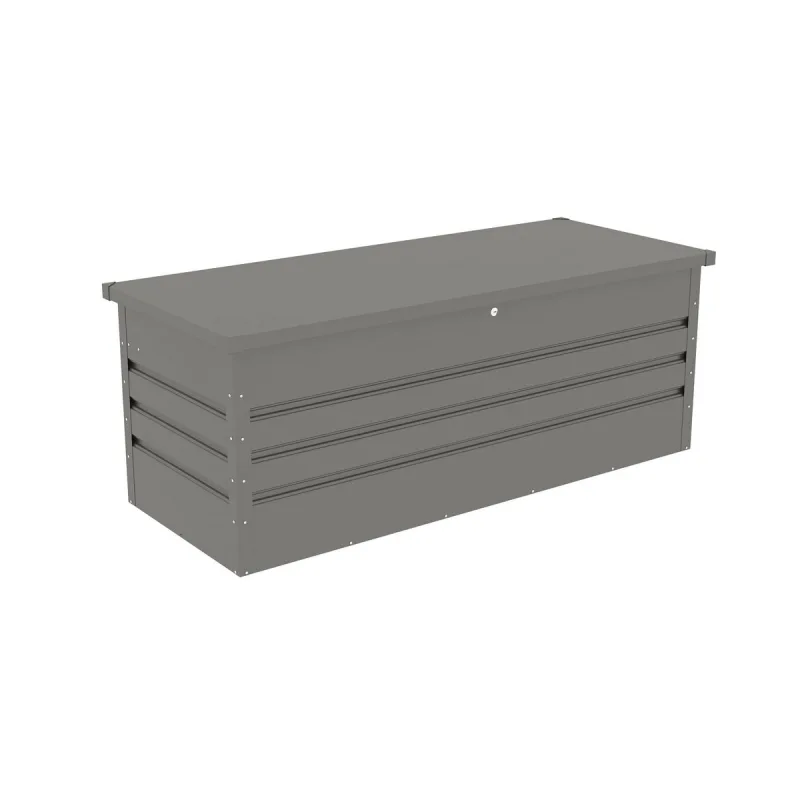 Záhradný box G21 Denver 560 L, metalický šedý plechový