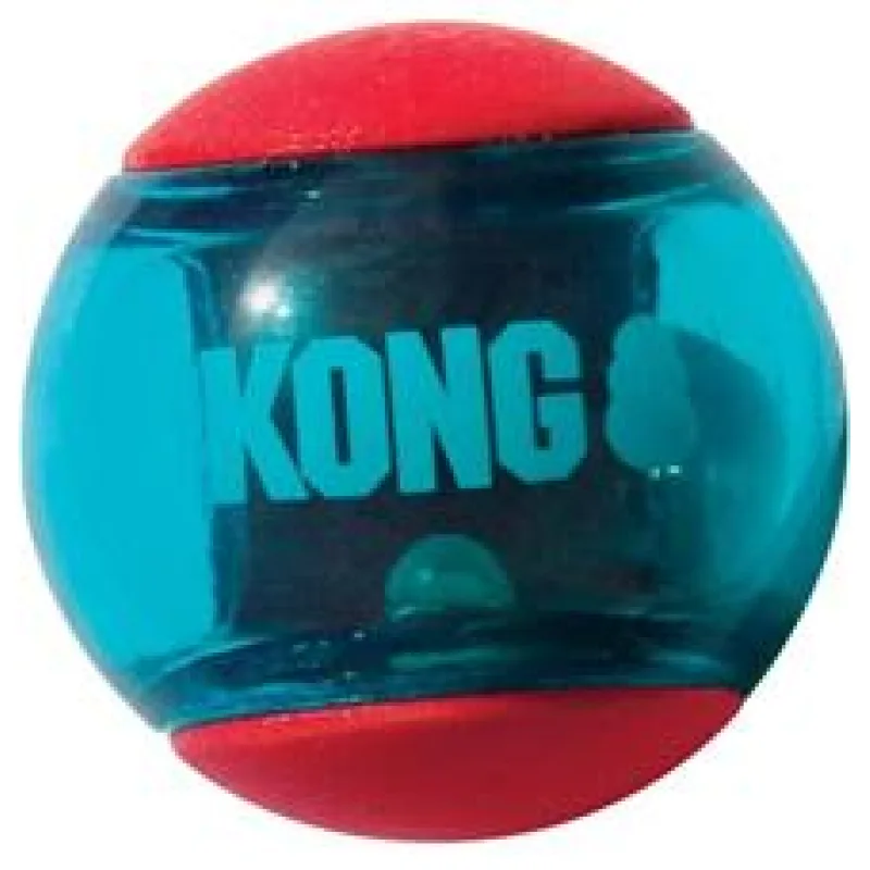 Hračka guma Squeezz Action míč 3ks KONG M