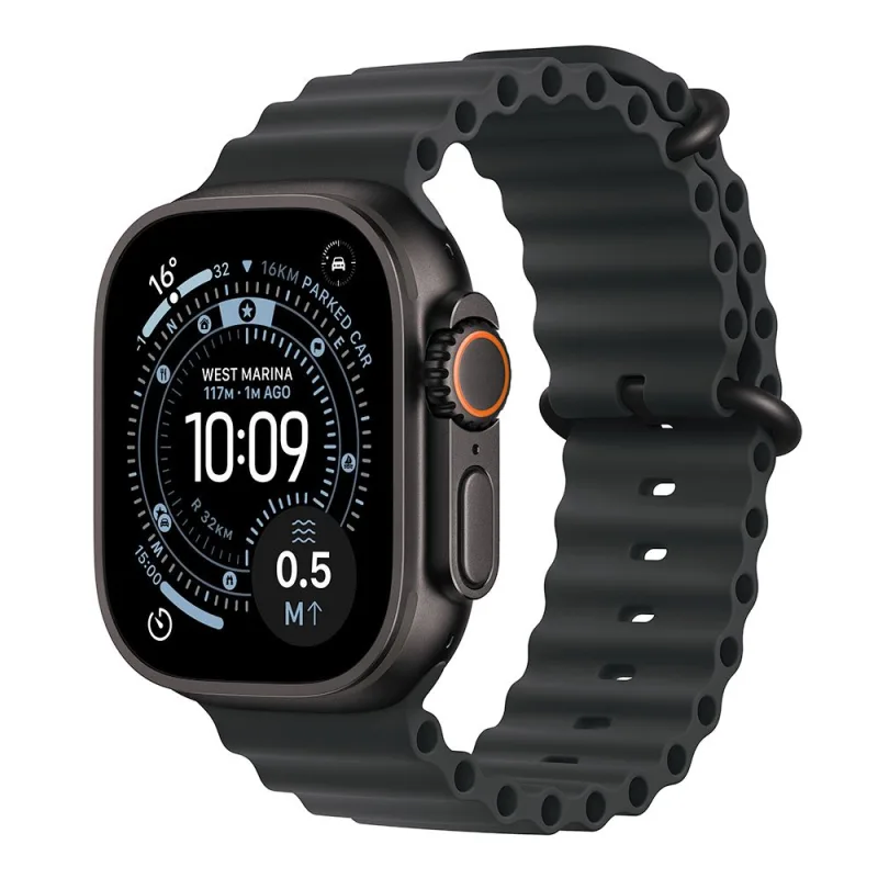 Apple Watch Ultra 3 GPS + Cellular 49mm Čierny titán s čierným oceánskym…