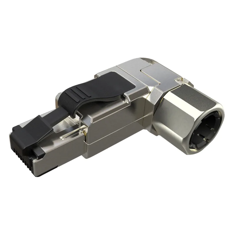 Konektor MPTL 90° RJ45 CAT5E STP samorezný SXRJ45-5E-STP-BK-SA-U 11910010