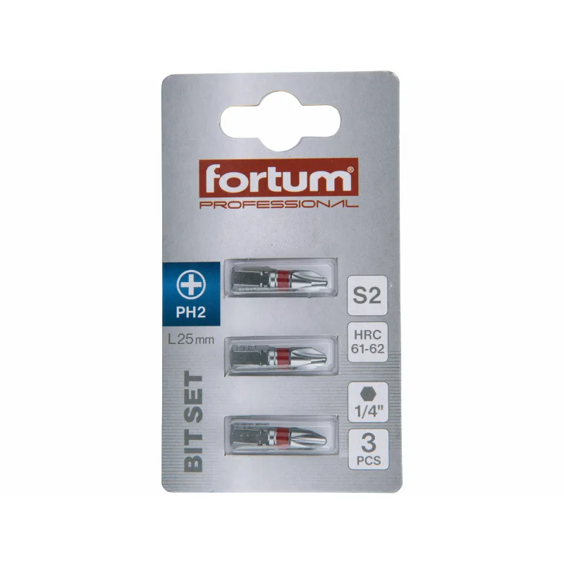 FORTUM-KITO Bity S2 – krížové a štvorcové, rôzne veľkosti PH, PZ, SQ