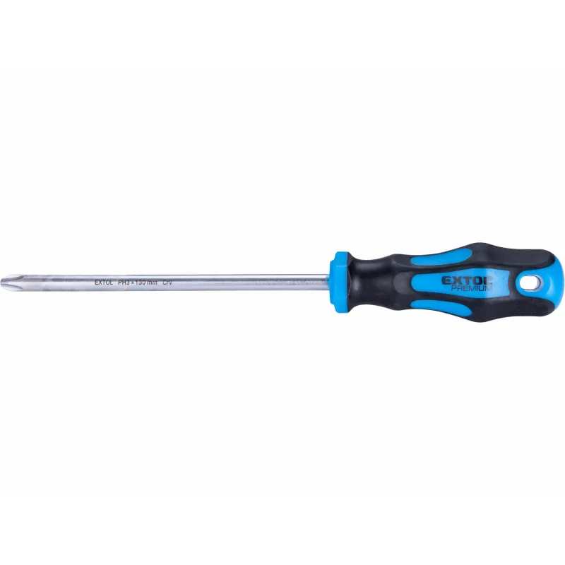 Skrutkovač krížový PH, magnetický, PH3 x 150mm, CrV, EXTOL PREMIUM