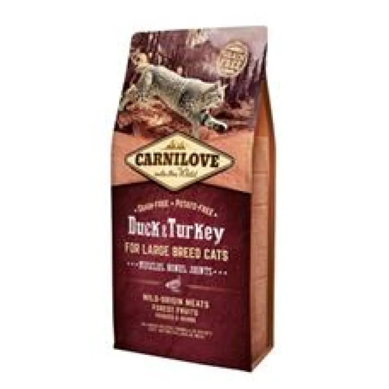 Carnilove Duck & Turkey for Large Breed Cats - Muscles, Bones, Joints 2 kg - exp. 8/25 - 1 ks skladem