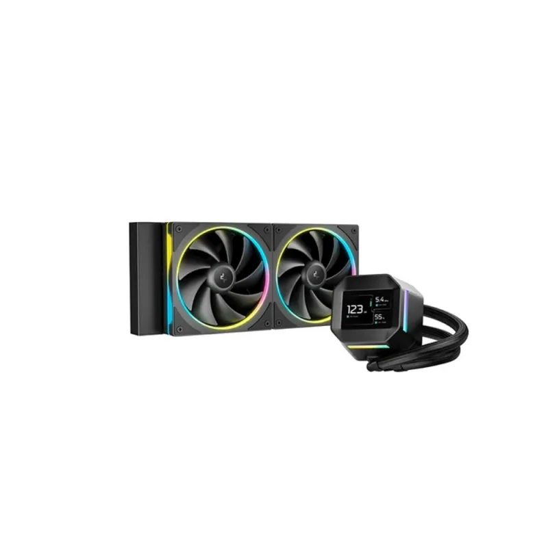 DEEPCOOL Vodní chladič LM240, ARGB, 2x 120mm, AM5, LGA1851, černá R-LM240…