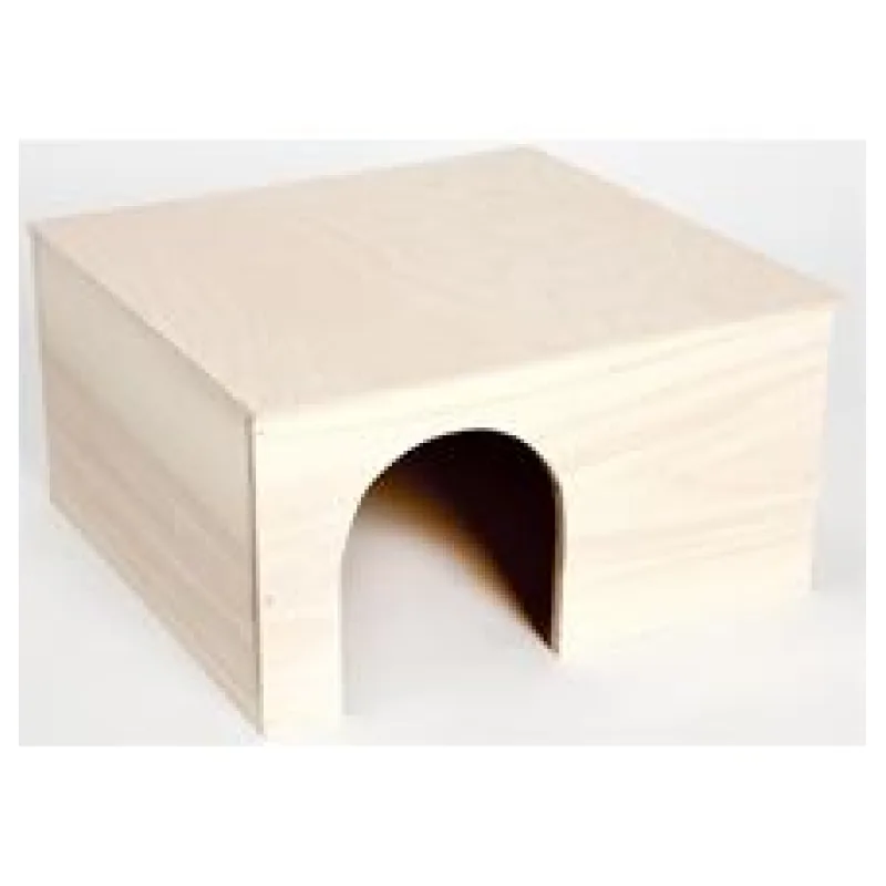 Domek dřevo králík rovná střecha XXL 37 x 35 x 20 cm 1 ks