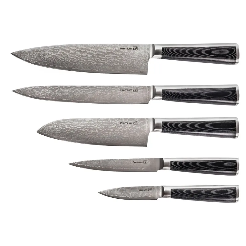 Sada nožov Damascus Premium Box 5ks