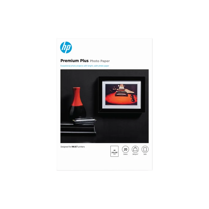 HP Premium Plus Semi-gloss Photo Paper-20 sht/ A4/ 210 x 297 mm, 300 g/…