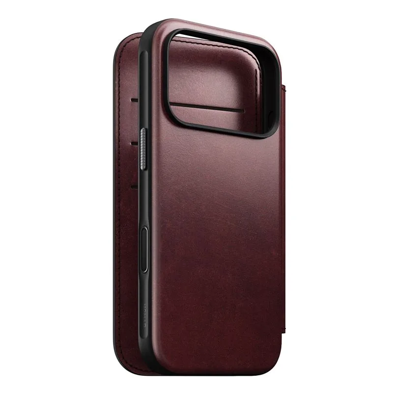 Nomad puzdro Modern Leather Folio Magsafe Horween pre iPhone 17 Pro…