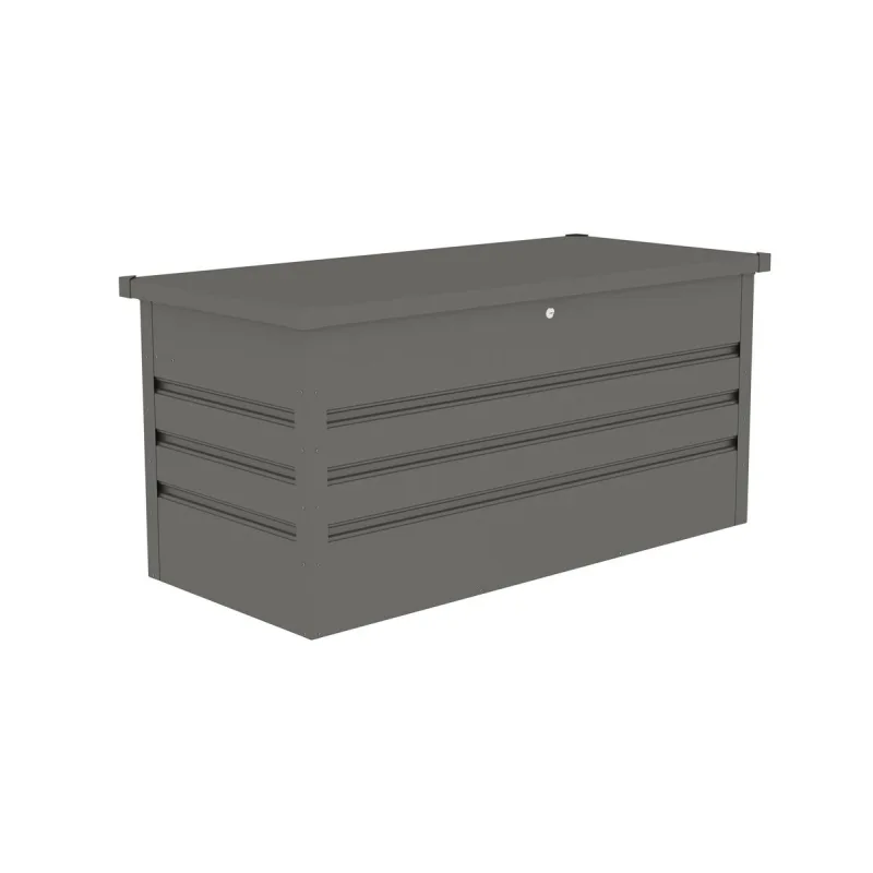Záhradný box G21 Denver 400 L, metalický šedý plechový