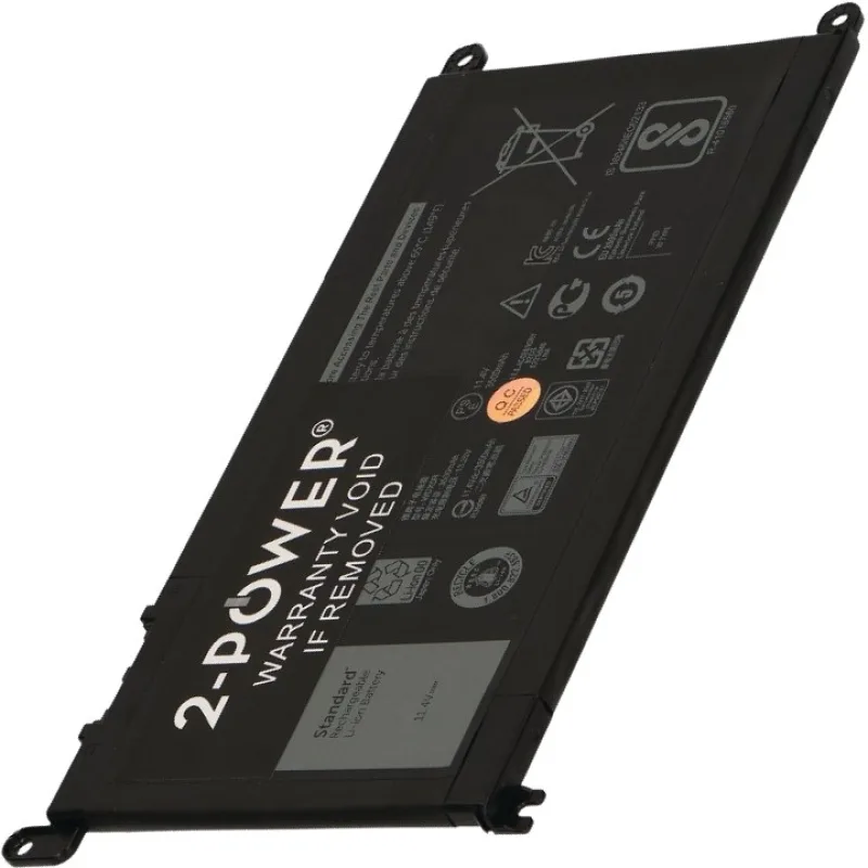 2-POWER Batéria 11, 4V 3500mAh pre Dell Inspiron 13 (5368), Latitude 13…
