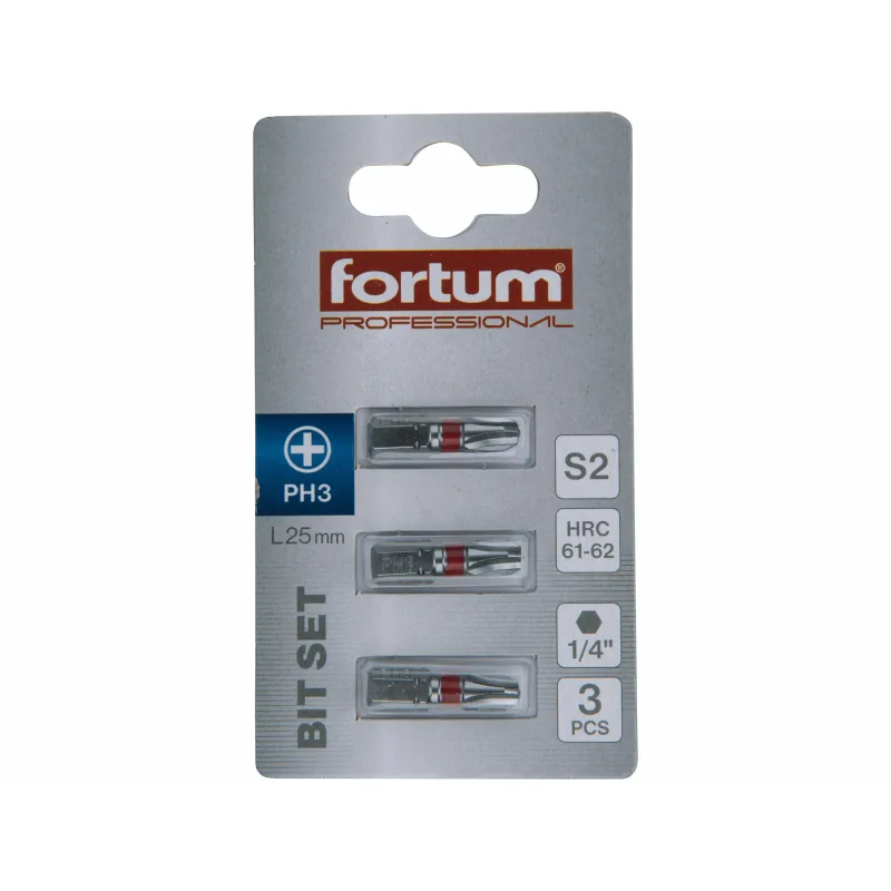 FORTUM-KITO Bity S2 – krížové a štvorcové, rôzne veľkosti PH, PZ, SQ