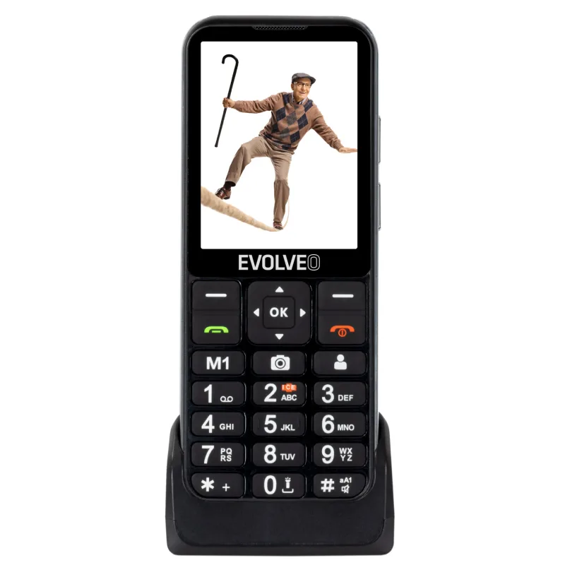 EVOLVEO EasyPhone LT, mobilný telefón pre seniorov s nabíjacím stojanom …