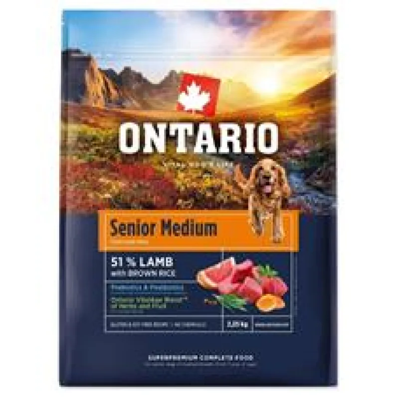 Ontario Senior Medium Lamb & Brown Rice 12 kg