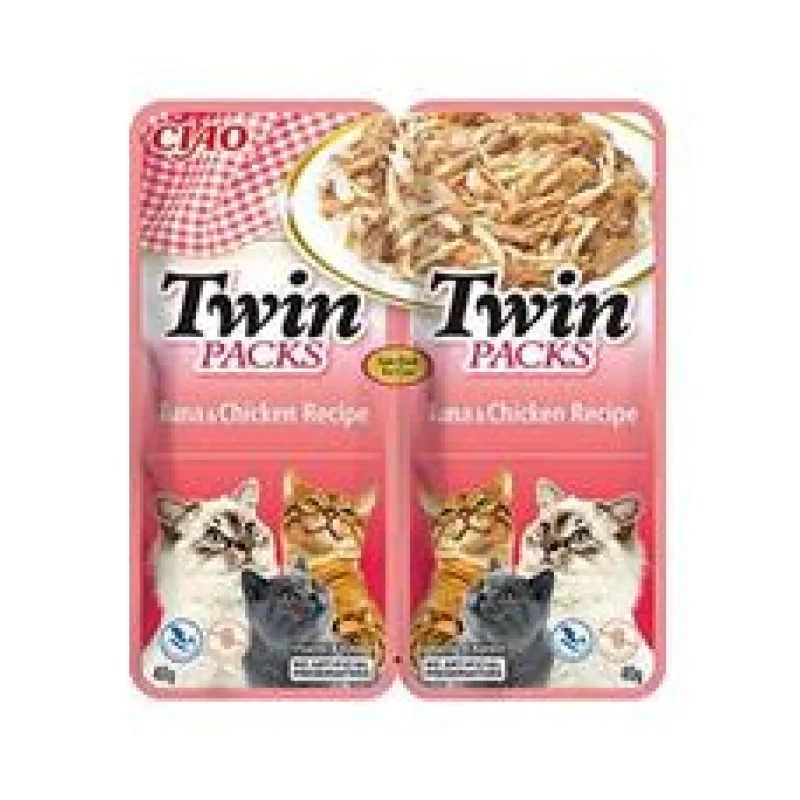 Churu Cat Twin Packs Tuna&Chicken in Broth 80g