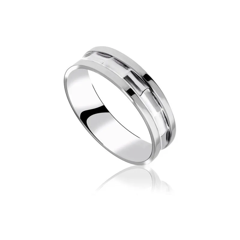 MPM Snubní ocelový prsten z chirurgické oceli Wedding ring 5887 - size 52