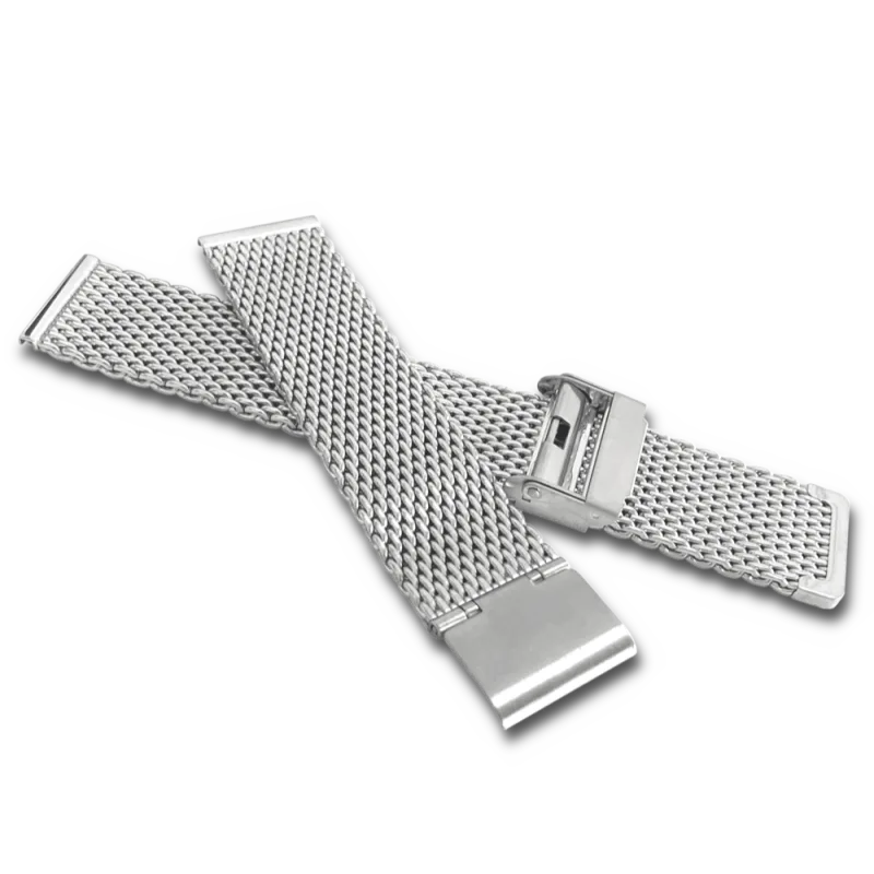 LAVVU Stříbrný kovový tah MESH Band Silver - 22 LPSNS22