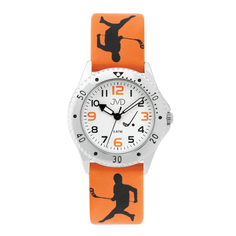JVD Oranžové dětské florbalové náramkové hodinky JVD J7209.3