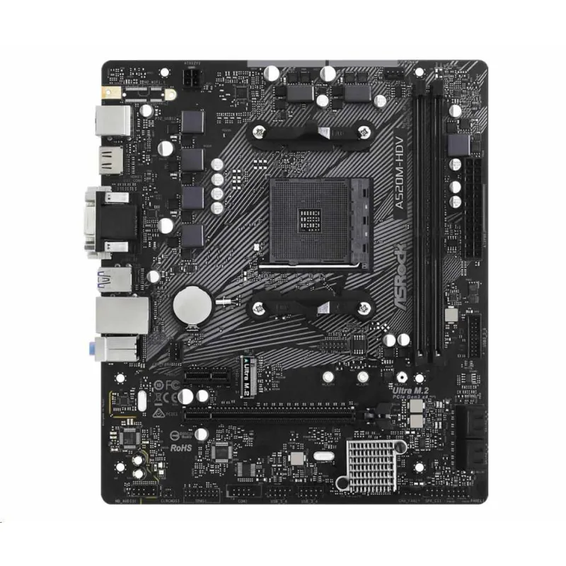ASRock MB Sc AM4 A520M-HDV, AMD A520M, 2xDDR4, HDMI, DVI A520M-HDV