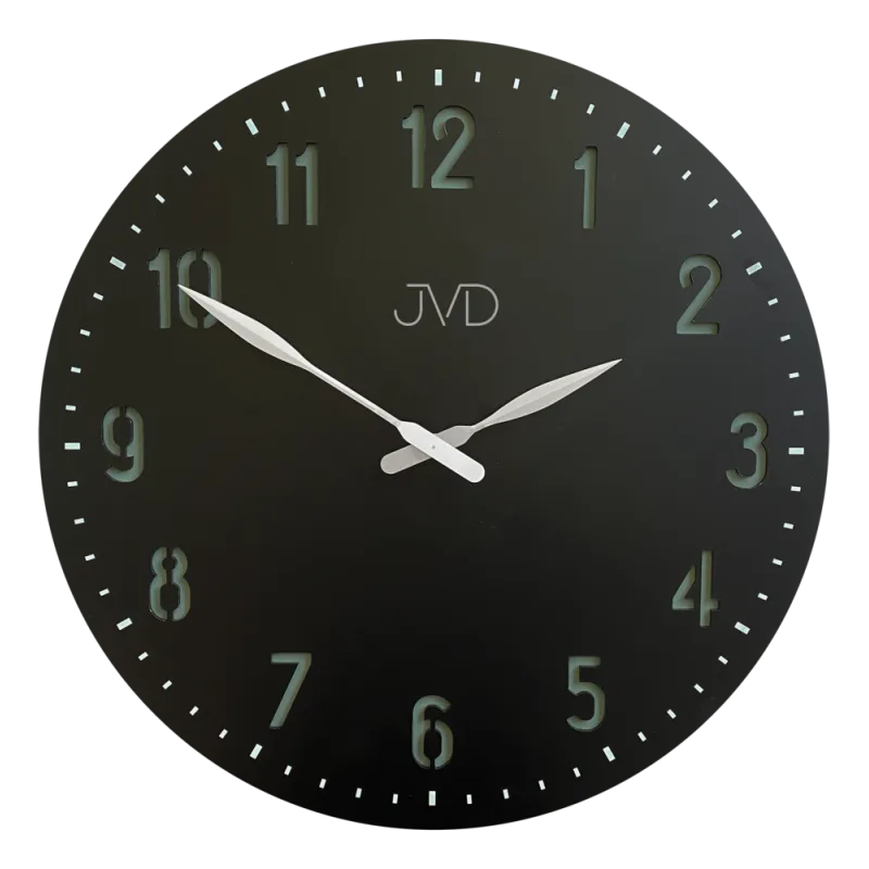 JVD Černé designové nástěnné hodiny JVD HC39.1