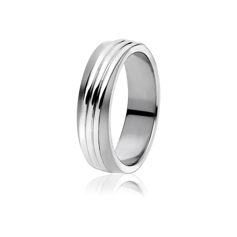 MPM Snubní ocelový prsten z chirurgické oceli Wedding ring 5241B, size 54