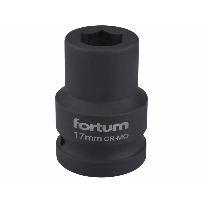 Kľúč nástrčný rázový, 17mm, 3/4”, FORTUM