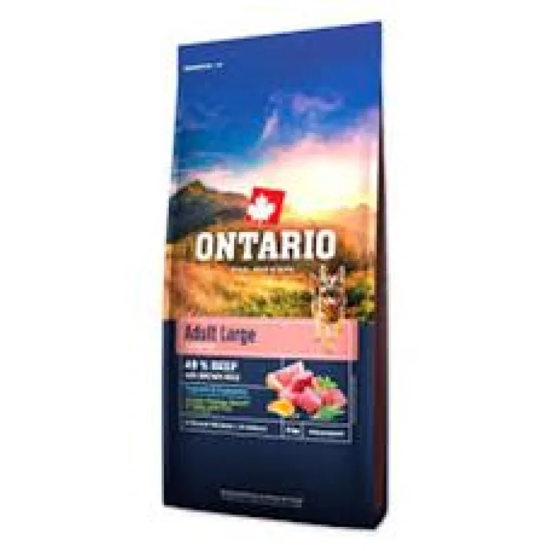 Ontario Adult Large Beef & Brown Rice 2 x 12 kg