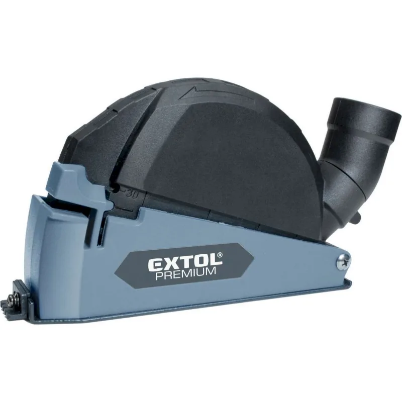 Kryt s odsávaním pre uhlovú brúsku na rezanie a drážkovanie, 115-125mm, EXTOL PREMIUM