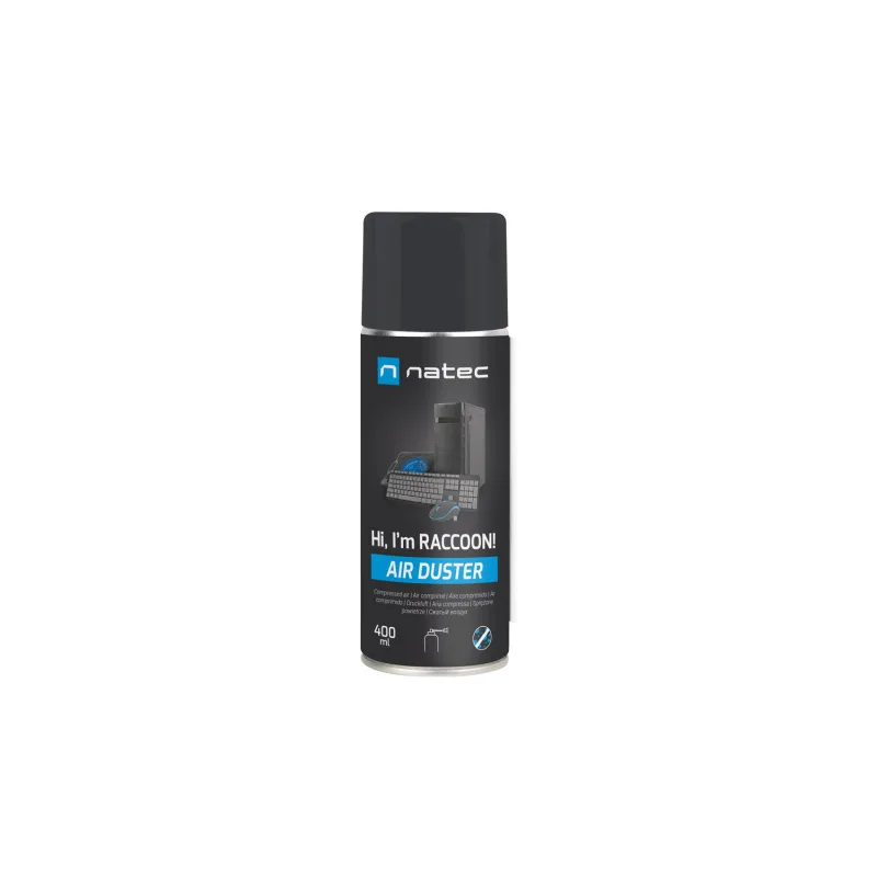 Natec stlačený vzduch RACCOON AIR 400 ml NSC-2119