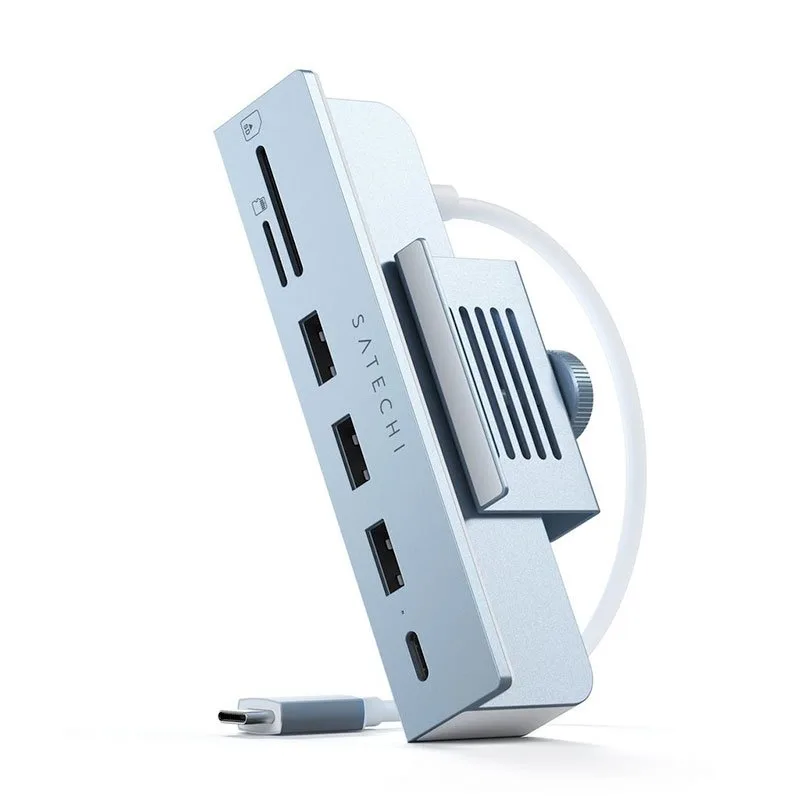 Satechi USB-C Clamp Hub pre 24" iMac 2021 & 2023 - Blue Aluminium ST…