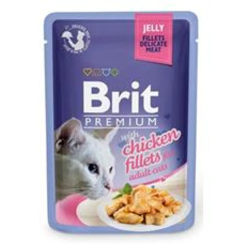 Brit Premium Cat D Fillets in Jelly with Chicken 85 g - 1 ks