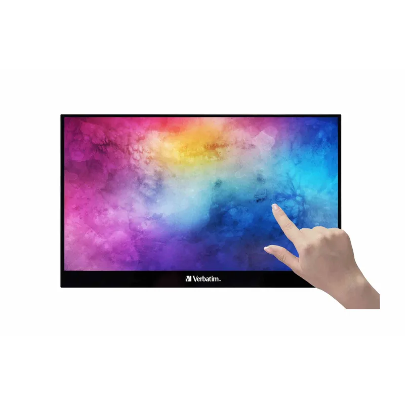 Verbatim PMT-17 Portable Touchscreen Monitor 17.3" Full HD 1080p Metal…
