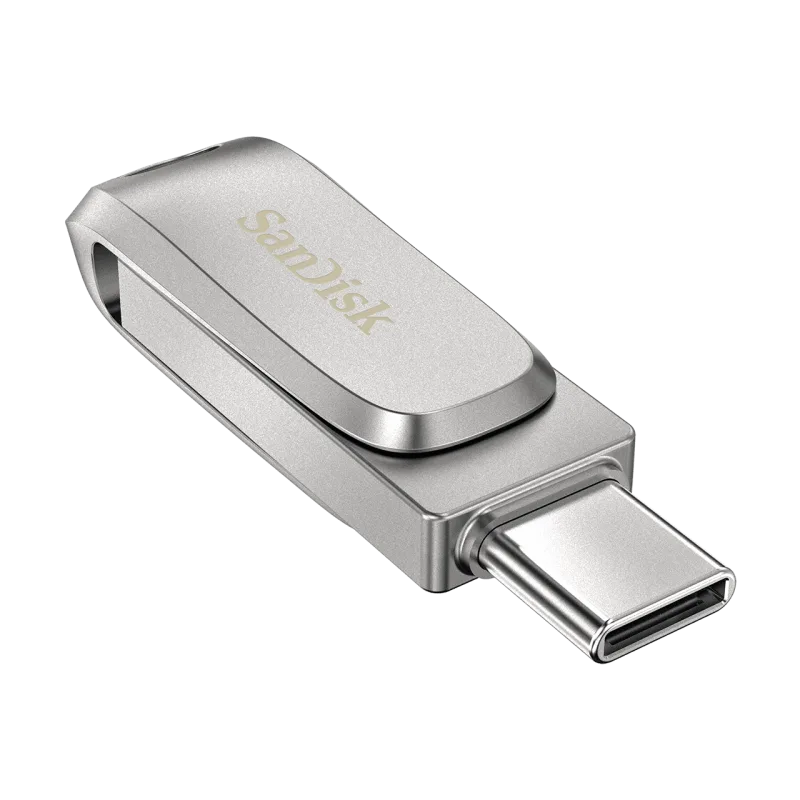 SanDisk Ultra Dual Drive Luxe/ 256GB/ USB 3.1/ USB-A + USB-C/ Strieborná…