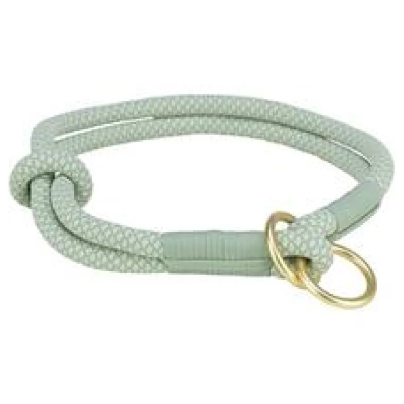Soft Rope kulatý polostahovací obojek, šalvěj/máta L: 50 cm/ 10 mm