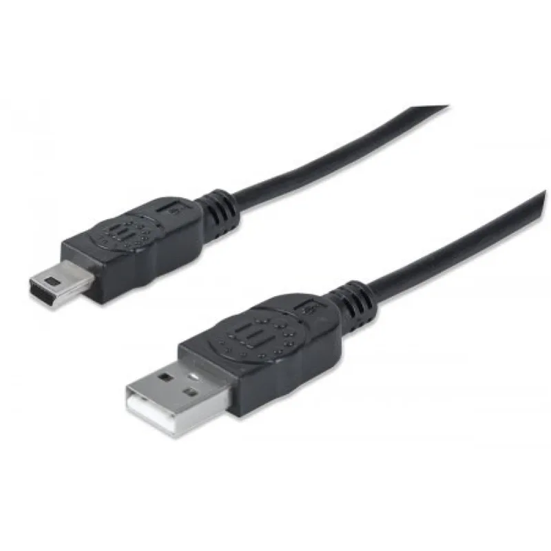 MANHATTAN USB kábel 2.0 Kábel A-mini B 1, 8 m 333375
