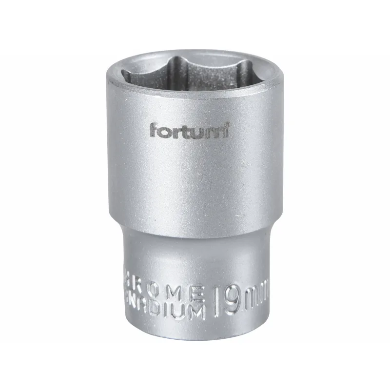 Kľúč nástrčný, 19mm, 1/2”, FORTUM