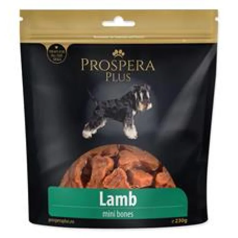 Pochoutka PROSPERA Plus mini kosti z jehněčího masa 230g