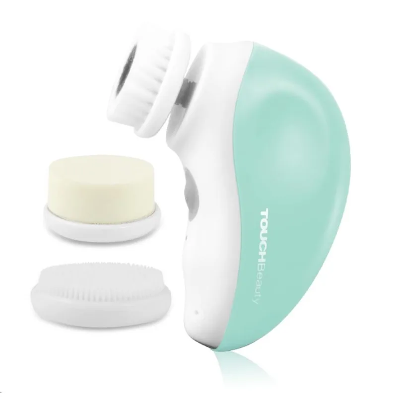 TOUCHBeauty 1387A Čisticí kartáč na pleť 3v1 zelený TB1387AG