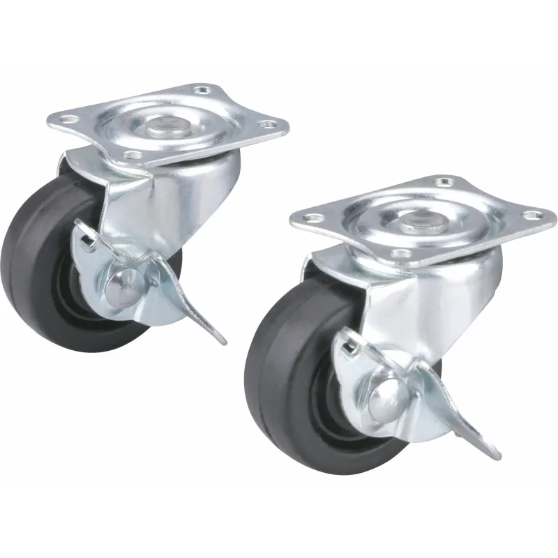 Kolieska otočné s brzdou 2ks, ⌀40mm, max. 20kg/1ks, EXTOL CRAFT