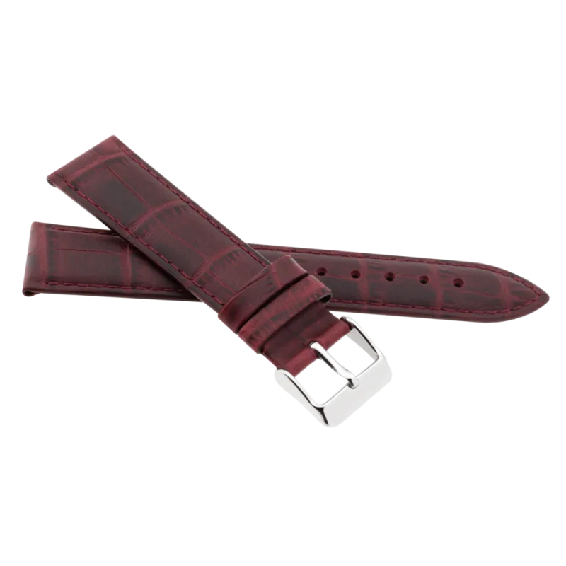 JVD Kožený unisex hnědý řemínek na hodinky R41705/14