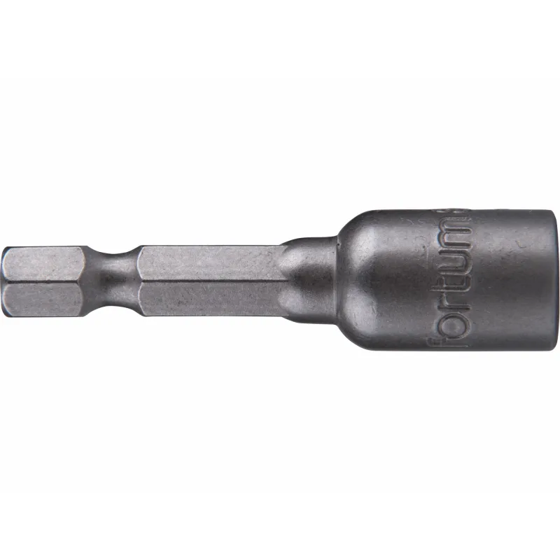 Hlavica nástrčná magnetická so 6-hrannou stopkou 1/4’’, 8x48mm, CrV, FORTUM