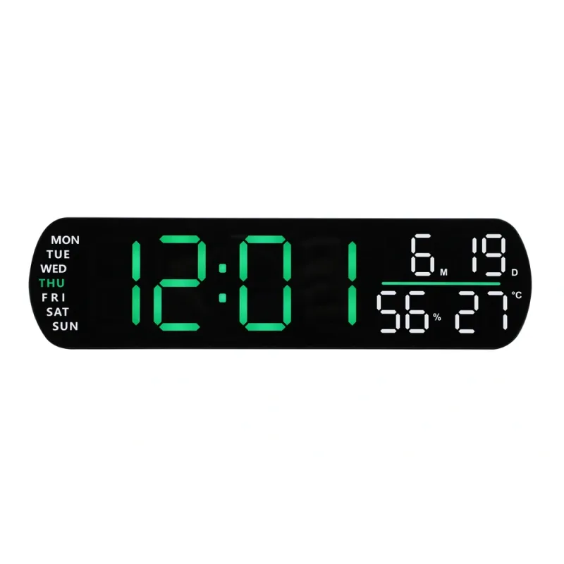 JVD Digitální moderní budík do el. sítě JVD SB5512.2 se zelenými LED číslicemi 