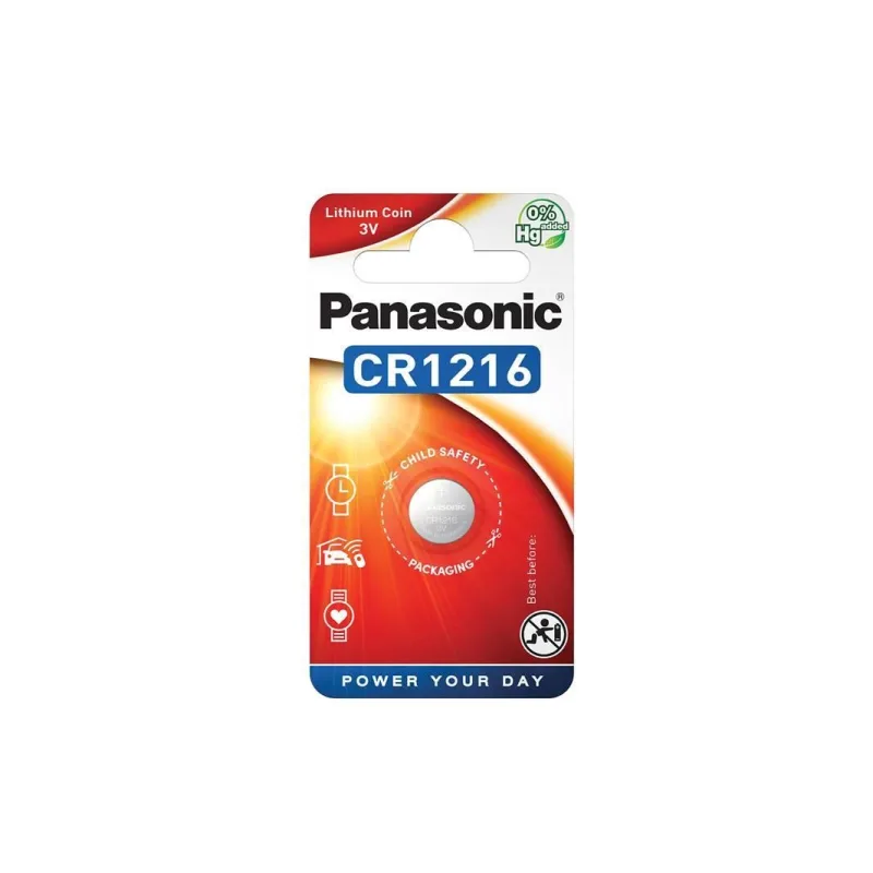 PANASONIC Lithiová baterie (knoflíková) CR-1216EL/ 1B 3V (Blistr 1ks)…