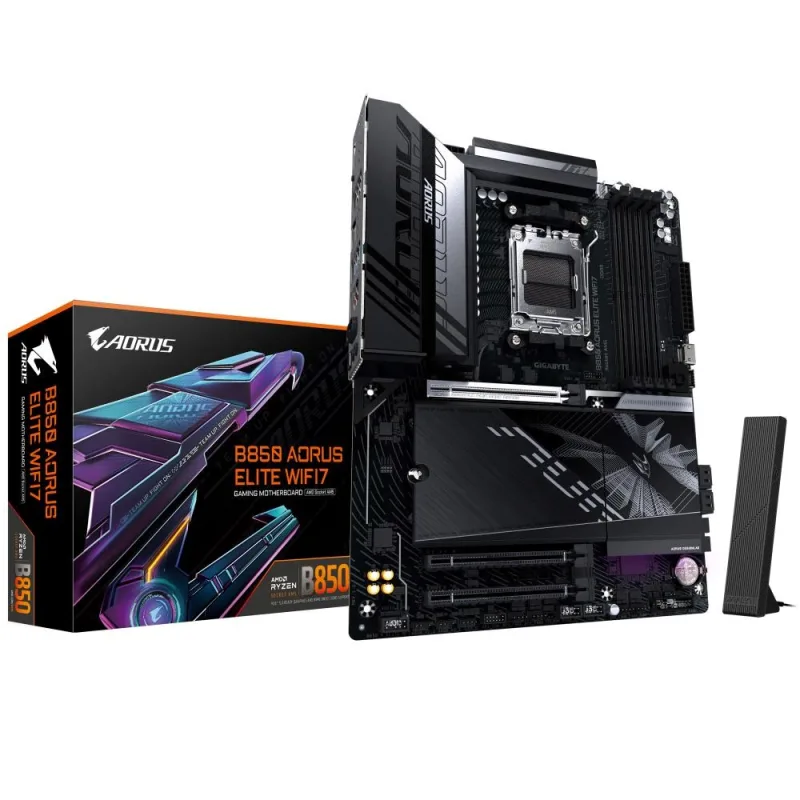 GIGABYTE MB Sc AM5 B850 A ELITE WF7, AMD B850, 4xDDR5, 1xDP, WiFi, …