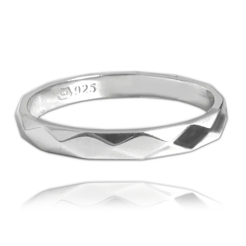MINET+ Minimalistický snubní stříbrný prsten vel. 60 JMAN0330SR60