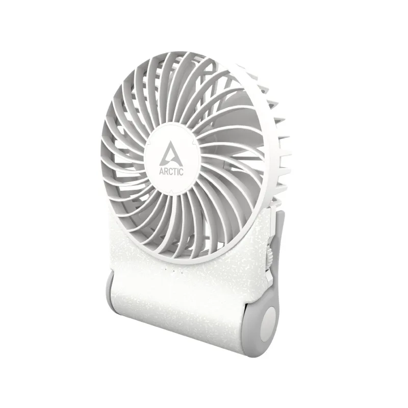ARCTIC Summair 2Go (White) - Rechargeable Pocket Fan with Stand (74 hodín…