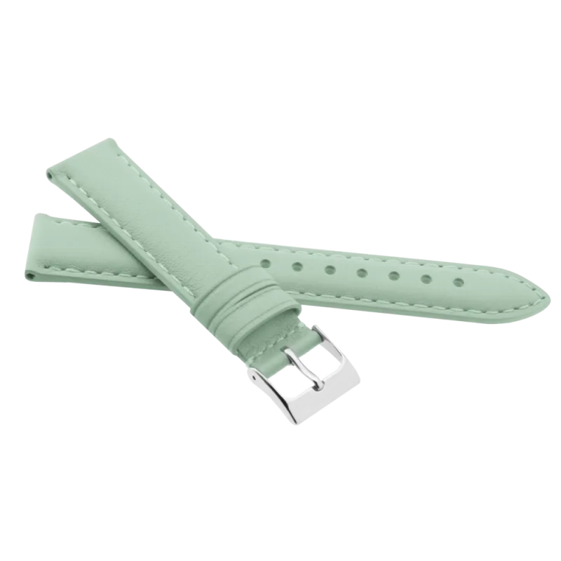 JVD Unisex zelenkavý kožený řemínek na hodinky R41308/16