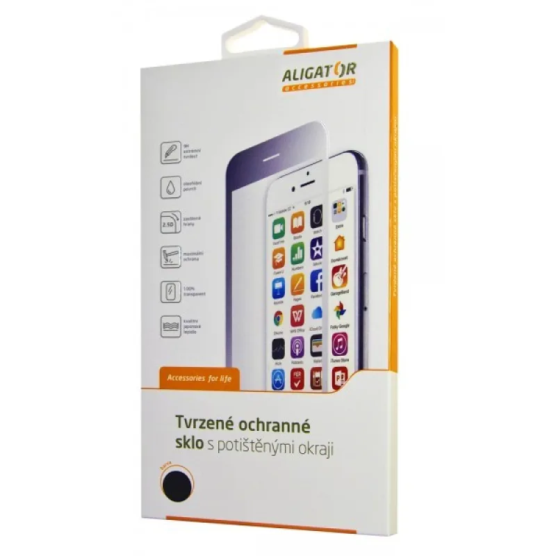 Aligator ochranné sklo PRINT pro Xiaomi Mi 9T Pro černá, celoplošné…
