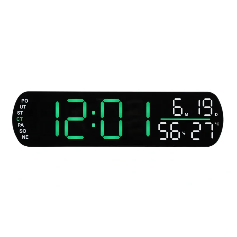 JVD Digitální moderní budík do el. sítě JVD SB5512.4 se zelenými LED číslicemi 